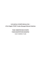 Planet FGSD-1008HPS Quick Installation Manual