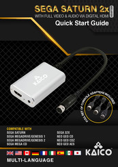 KAICO SEGA STURN 2x Quick Start Manual