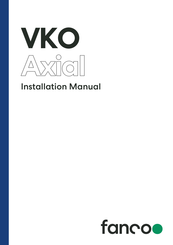 Fanco VKO Axial Installation Manual