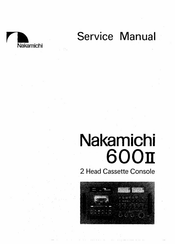 Nakamichi 600II Service Manual