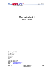 Ovation Systems Micro-Viewlock II User Manual