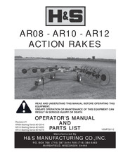 H&S AR12 Operator's Manual And Parts List