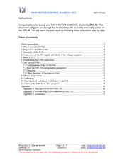 erc EASY-ROTOR-CONTROL M Instructions Manual