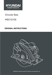 Hyundai power products HSC12125 Original Instructions Manual