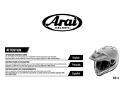 Arai Helmet XD-5 Operation Instructions Manual