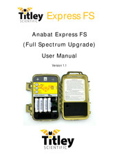 TiTLEY Scientific Anabat Express FS User Manual