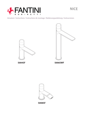 Fantini Rubinetti NICE S006SWF Instructions Manual