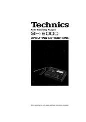 Technics SH-8000 Operating Instructions Manual