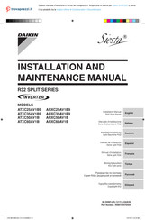 Daikin Siesta ARXC50C Installation Manual