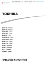 Toshiba WK3C63DA Operating Instructions Manual