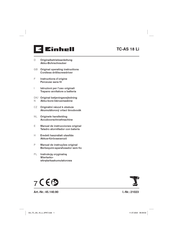 EINHELL TC-AS 18 Li Original Operating Instructions