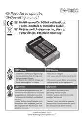 ETI BA-T032 Operating Manual
