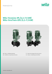 Wilo VeroLine-IPL Installation And Operating Instructions Manual