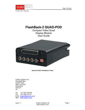 Ovation Systems QUAD-POD FlashBack-2 User Manual