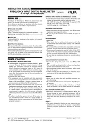 Mg 47LPA Instruction Manual