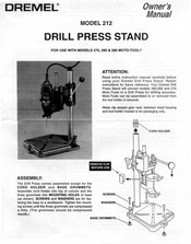 Dremel 212 Owner's Manual