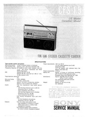 Sony CFS-F5 Service Manual