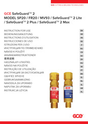 GCE SP20 Instructions For Use Manual