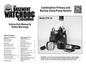 The Basement Watchdog Combo CITE-33 Instruction Manual & Safety Warnings