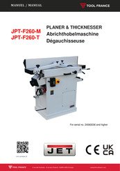 TOOL FRANCE JET JPT-F260-T Manual