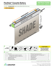 Draper FSTYL CASS BA24 Installation & Operation Instructions