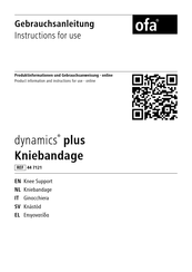 OFA dynamics plus 44 7121 Instructions For Use Manual