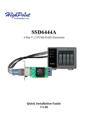 HighPoint SSD6444A Quick Installation Manual