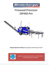 Binderberger SSP-M45-2 Original Operator's Manual