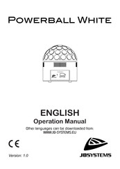 JB Systems POWERBALL WHITE Operation Manual