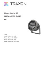 Traxon Allegro Washer AC SW Installation Manual