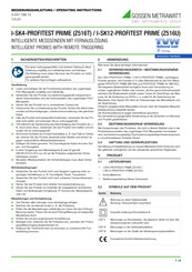 Gossen MetraWatt Z516T Operating Instructions Manual