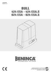 Beninca BULL 624 ESA.S Manual