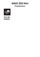 pela tools WAVE 203 Mini Manual