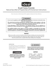 IDEAL EXALT COMBI Instructions Manual