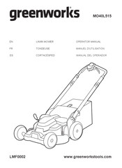 GreenWorks MO40L515 Operator's Manual