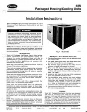 Carrier 48NLT042 Installation Instructions Manual
