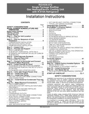 Carrier RGV049KEFA0AAA Installation Instructions Manual