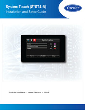 Carrier System Touch SYST1-5 Installation And Setup Manual