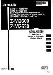 Aiwa Z-M2600 Operating Instructions Manual