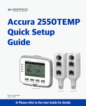 ROOTECH Accura 2550TEMP Quick Setup Manual