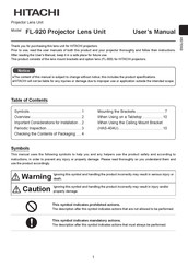 Hitachi FL-900 User Manual