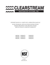 ClearStream 1200NCD Owner's Manual