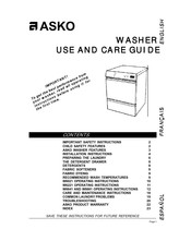 Asko W6661 Use And Care Manual