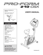 Pro-Form PFEVEX73017.0 User Manual