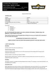 Victor Tools 615680 Instructions For Use Manual