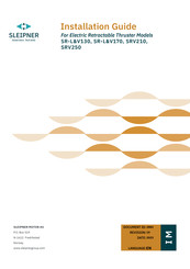 Sleipner SRV170 Installation Manual