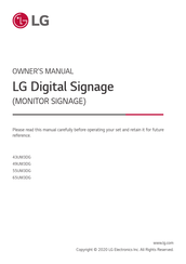 LG 49UM3DG-B.AUS Owner's Manual