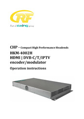 axing RF HKM-4002H Operation Instructions Manual