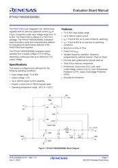 Renesas RTKA211803DE0000BU Manual