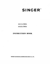 Singer 4412A566A Instruction Book